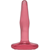 Doc Johnson Crystal Jellies 4" Small Plug, Flexible, Rožinė