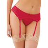 Dreamgirl Lace Garter Belt Diamond Juodas - Elegant Adjustable Lingerie
