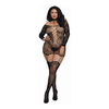 Dreamgirl Versatile Diamond Pattern Garter Dress - One Size Juodas