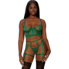 Forplay Blooming Beauty Lingerie Set S - Scalloped Lace, Underwire Bustier