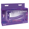 Pipedream FANTASY C-RINGZ Dvigubas silikoninis penetratorius triušis, violetinis