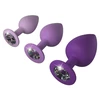Analiniai kamščiai Her Little Gems violetiniai