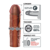 Pipedream FXT Mega 2" prailginimas, rudas