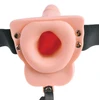 Pipedream FETISH FANTASY SERIES 6 COLIŲ TUŠČIAVIDURIO STRAP-ON SU NUOTOLINIO VALDYMO ŠVIESA