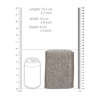 Touche By Shots Touche Hand Insert Bath Sponge Flax &amp; Hemp with Charcoal - Dual-Sided