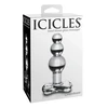 PIPEDREAM_Icicles rankomis pūsto stiklo masažuoklio stiklo analinis kištukas 47 skaidrus