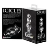 PIPEDREAM_Icicles rankomis pūsto stiklo masažuoklio stiklo analinis kištukas 47 skaidrus