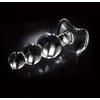 PIPEDREAM_Icicles rankomis pūsto stiklo masažuoklio stiklo analinis kištukas 47 skaidrus