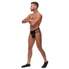 Male Power Cage Matte Thong L/XL Juodas - Strappy Comfort Design