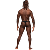 Male Power Magnificence Micro V Thong S/M Juodas - Designer Cut-Out Waistband