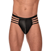 Male Power Cage Matte Thong L/XL Juodas - Strappy Comfort Design