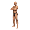 Male Power Uplift Jock S/M Violetinė - Comfort Fit Satin Waistband