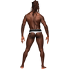 Male Power Modal Rib Comfort Bong Thong S/M Baltas - Soft Elastic Waistband