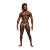 Male Power Magnificence Micro V Thong S/M Jade - Decorative Waist Detail