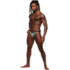 Male Power Magnificence Micro V Thong S/M Jade - Decorative Waist Detail