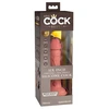 Pipedream KING COCK ELITE 6 colių dvigubo tankio vibruojantis silikoninis penis LIGHT