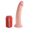 Pipedream KING COCK PLUS 9 colių trigubo tankio penis LIGHT