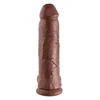 Pipedream KING COCK 30 cm penio imitacija su sėklidėmis ruda