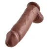 Pipedream KING COCK 30 cm penio imitacija su sėklidėmis ruda