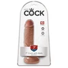 Pipedream King Cock 7" varpa su kiaušiniais, ruda