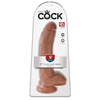 Pipedream King Cock 9 colių rutuliai Tan