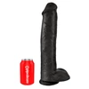 Pipedream KARALIUS GAIDYS 15 COCK WITH BALLS Juodas