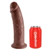 Pipedream KING COCK 10 INČI RUDAS