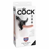 Pipedream KING COCK diržai su 7 colių lengvu peniu