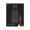 Kix'ies Anna Thigh-Highs A Juodas - Sheer Diamond Pattern, No-Slip Design