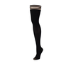 Kix'ies Dana Lynn Thigh-High Stockings Juodas Ribbed Size A