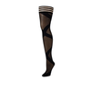 Kix'ies Jackie Thigh-High Stockings A Juodas - No-Slip Grip Petite