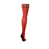 Kix'ies Monica Raudona Thigh-Highs with Juodas Seam &amp; Cuban Heel - Size C