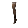 Kix'ies Taylor Thigh Highs A Juodas - Elegant Stay-Up Stockings