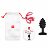 Gvibe Gplug Twist Intimate Silicone Plug with Vibration, 3.9 cm, Juodas