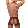 Male Power Cowboy Costume Set XL with Decorative Bandanna and Badge
