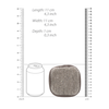 Touche By Shots Touche Square Face Pad with Charcoal &amp; Natural Hemp Fibers, Juodas
