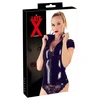 Late X Latex Shirt Zip juodas XS