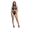 Shots Carpo XLVI Two-Piece Set Turtleneck Crop Top &amp; Panties One Size S-XL