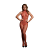 Shots Le Desir Lace &amp; Fishnet Bodystocking Halter One Size Juodas