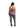Shots Le Desir Plus Bodystocking Lace &amp; Fishnet Queen Size XL-4XL