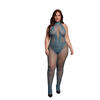 Shots Le Desir Plus Bodystocking Lace &amp; Fishnet Queen Size XL-4XL
