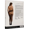 Shots Dreamgirl Plus Size Fishnet &amp; Lace Garterbelt Stockings Juodas XL-4XL