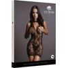 Shots High Neck Lace Mini Dress Juodas One Size S-XL Stretch Fit