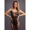 Shots Knee-Length Lace &amp; Fishnet Dress Juodas One Size