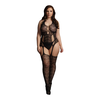 Shots Nėrinių kelnaitės Bodystocking – plius dydis