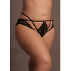 Shots Le Desir Lena Plus Size Briefs with Open Design and Gold Accents