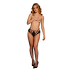 Shots Le Desir Lena Briefs with Open Design, Adjustable Sliders, Gold Details, One Size