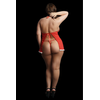 Shots Merry Plus Size Babydoll Set by Merry - Deep Raudona, Adjustable, 1X-3XL