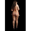Shots Snow Angel Plus Size Lace Lingerie Set - Raudona &amp; Baltas Adjustable Design