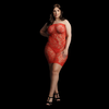 Shots Rene Rofe Star Rhinestone Plus Size Lace Tube Dress Juodas 1XL-3XL